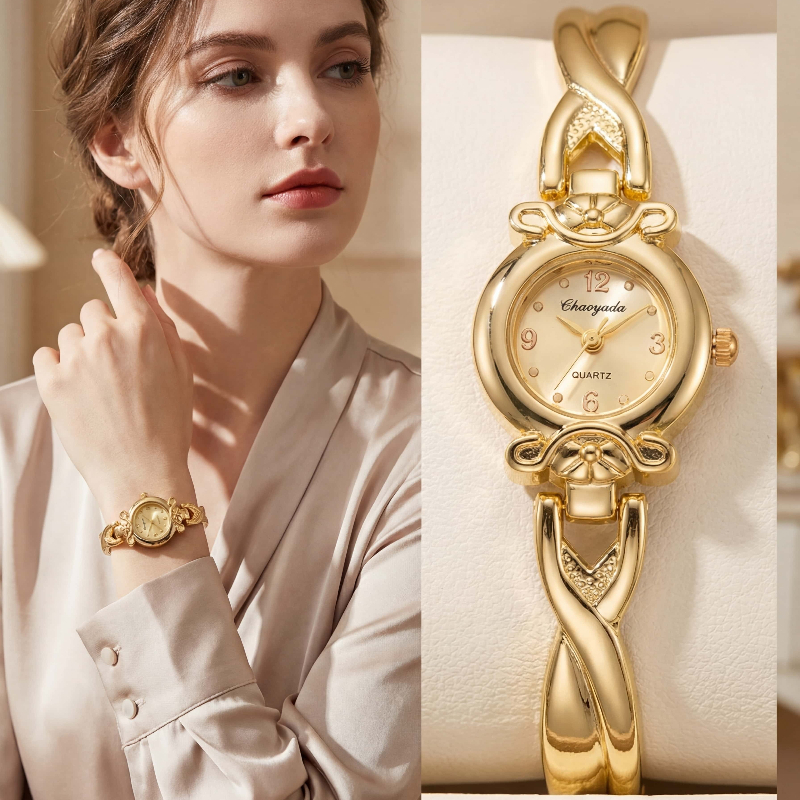Luxury Watch Vintage - Fashion Thin Gold Watches for Women