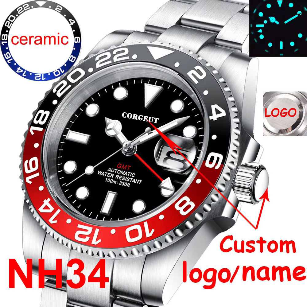 Luxury Watch Brands Logo - Custom Logo New luxury NH34 Mechanical