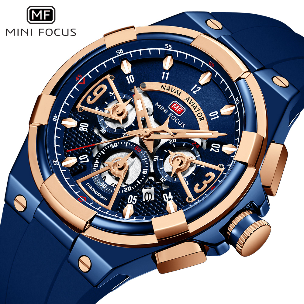 Luxury Watch Exhibition - MINI FOCUS Mens Watches Brand Luxury