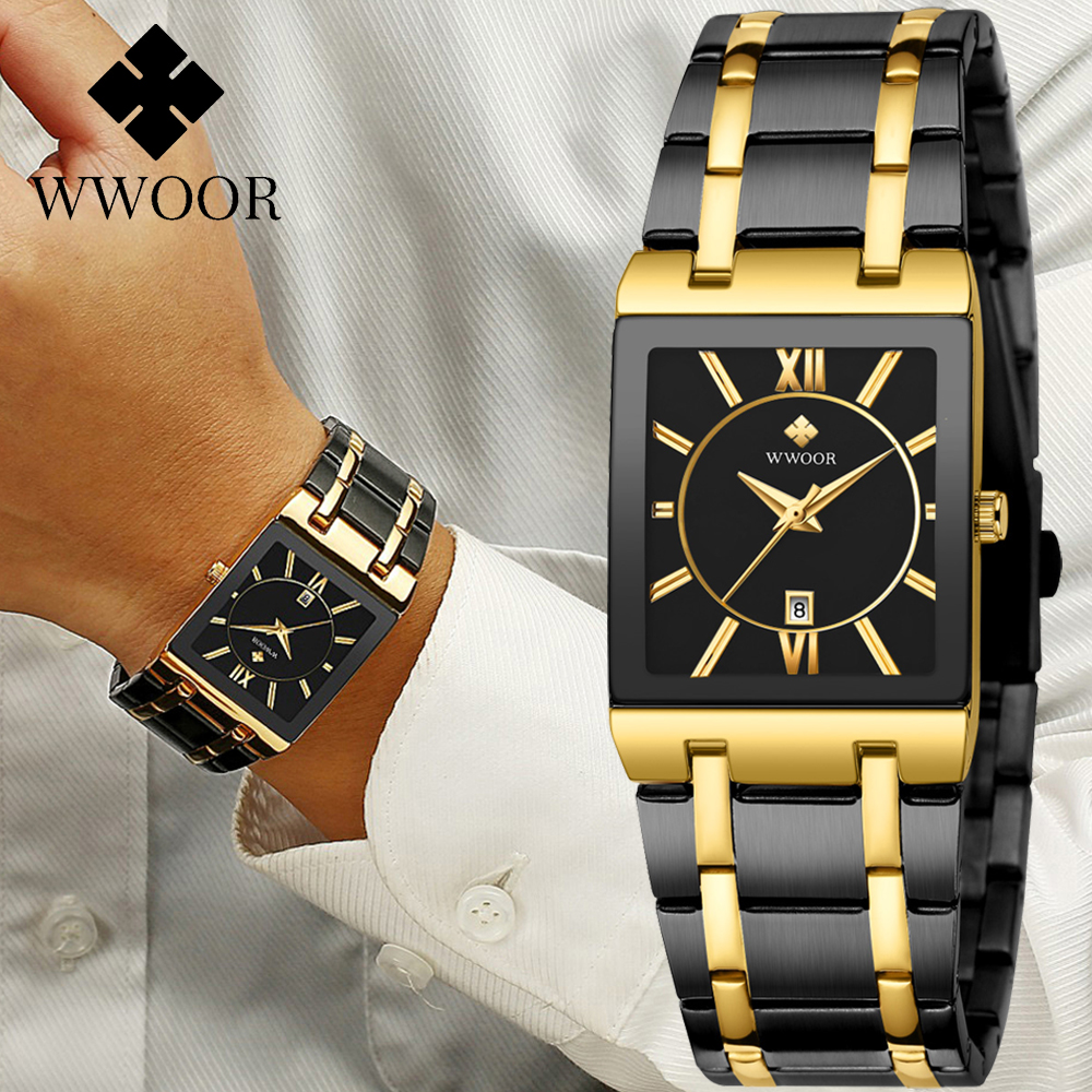 Luxury Watch Exhibition - WWOOR Brand Luxury Gold Bracelet Men's
