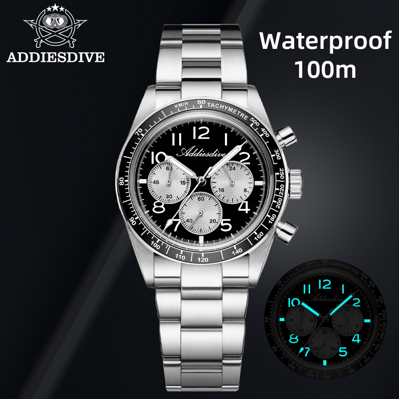 Luxury Watch Vintage - ADDIESDIVE Men Luxury Chronograph Quartz Watch
