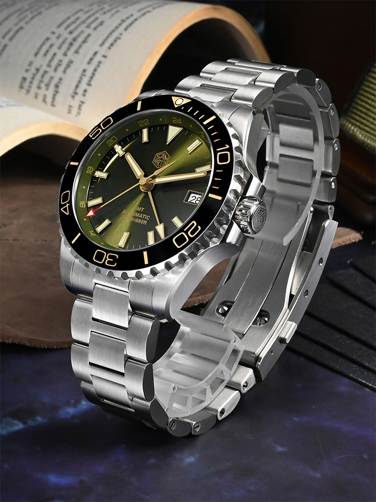 San Martin 39mm Diver GMT Watc - مراجعة Luxury Watch La وسعره