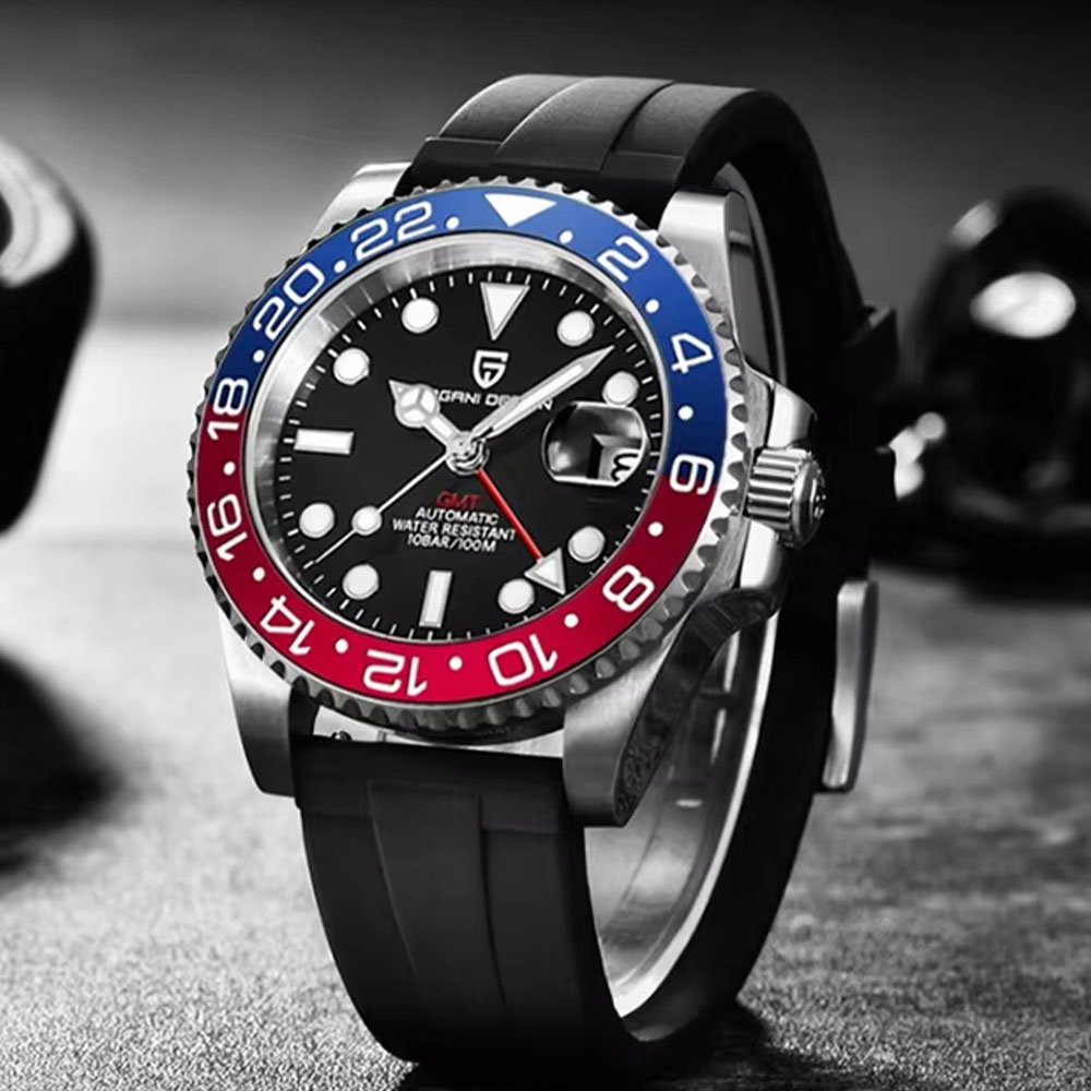 40mm PAGANI DESIGN GMT Men Wat - مراجعة Luxury Watch La وسعره
