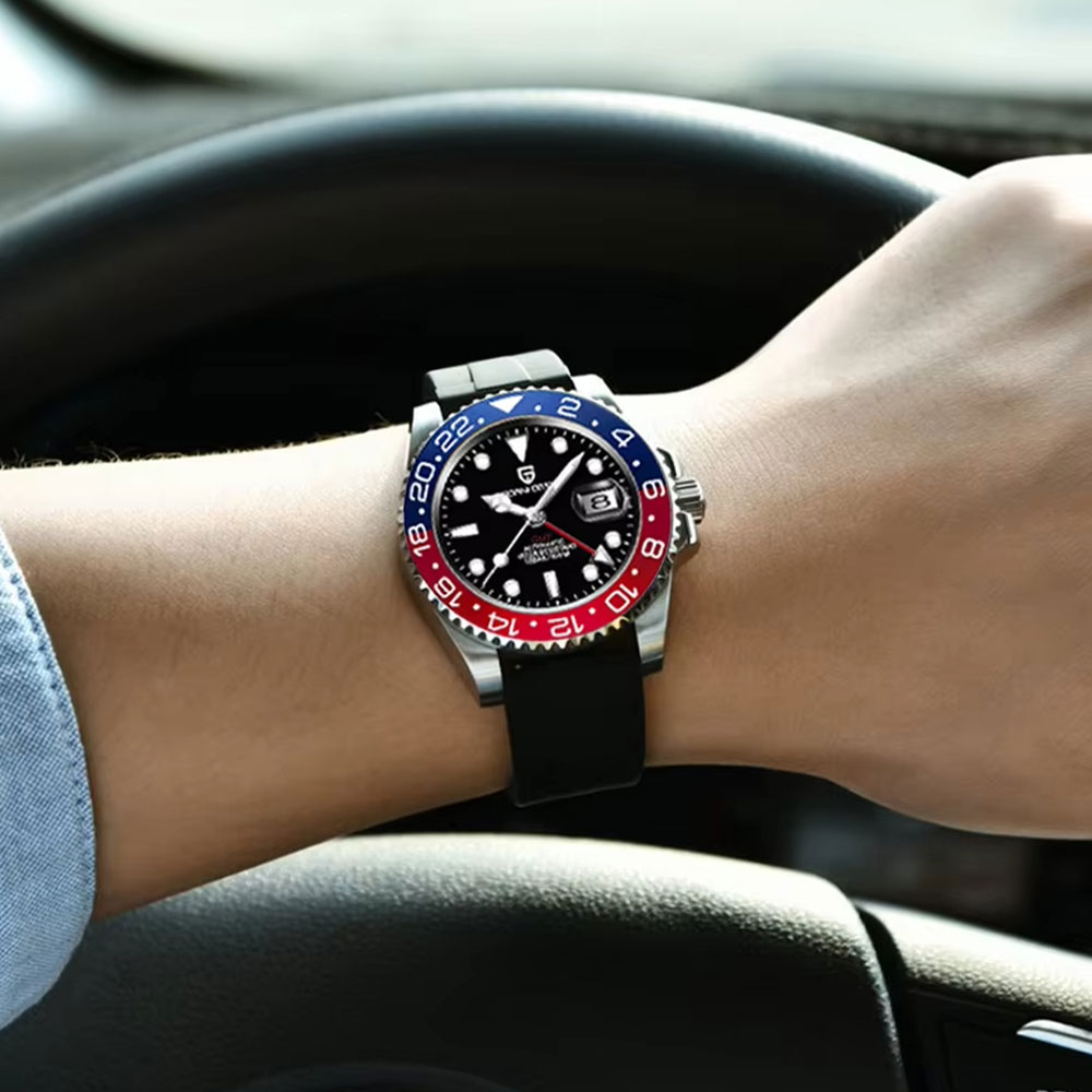 40mm PAGANI DESIGN GMT Men Wat - مراجعة Luxury Watch La وسعره
