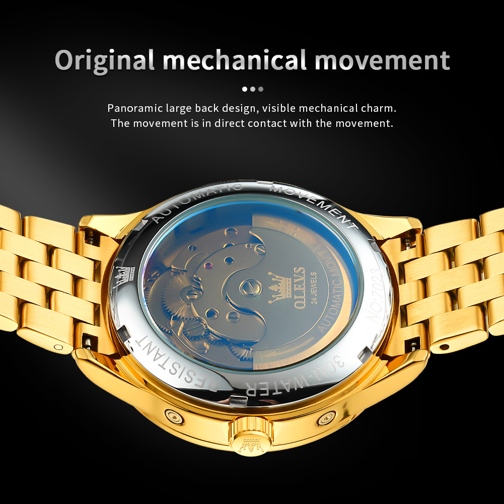 OLEVS 7023 Luxury Business Men - مراجعة Luxury Watch Hd وسعره