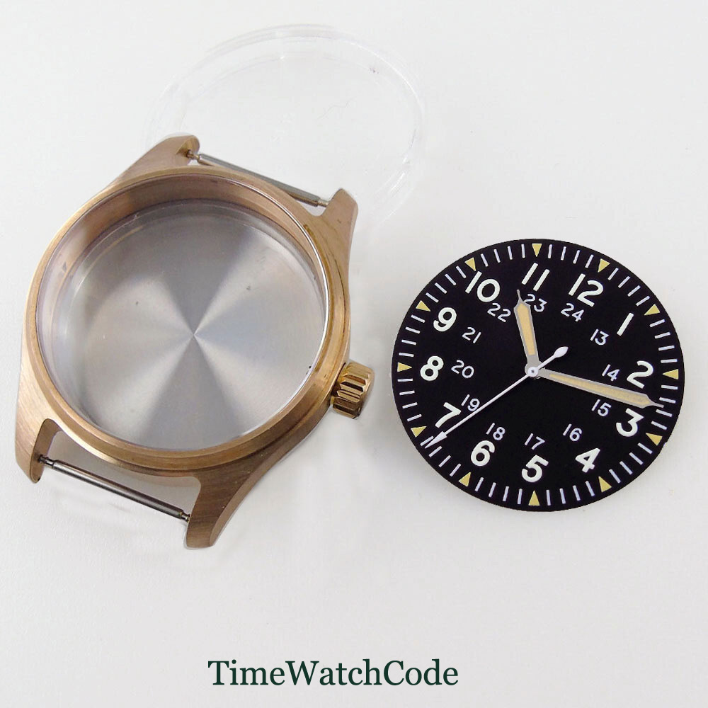 39mm Pilot Diver Watch Case So - مراجعة Bronze Case Watch وسعره