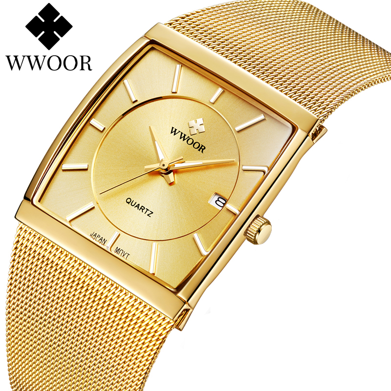 Wwoor Brand Luxury Gold Men Sq - مراجعة Luxury Watch Japan Brand وسعره