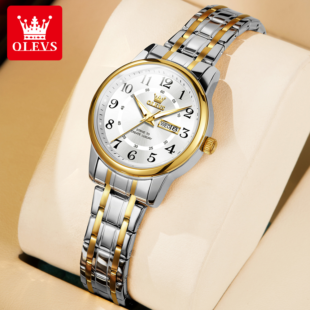 OLEVS 2891 Luxury Brand Fashio - مراجعة Luxury Watch Exhibition وسعره