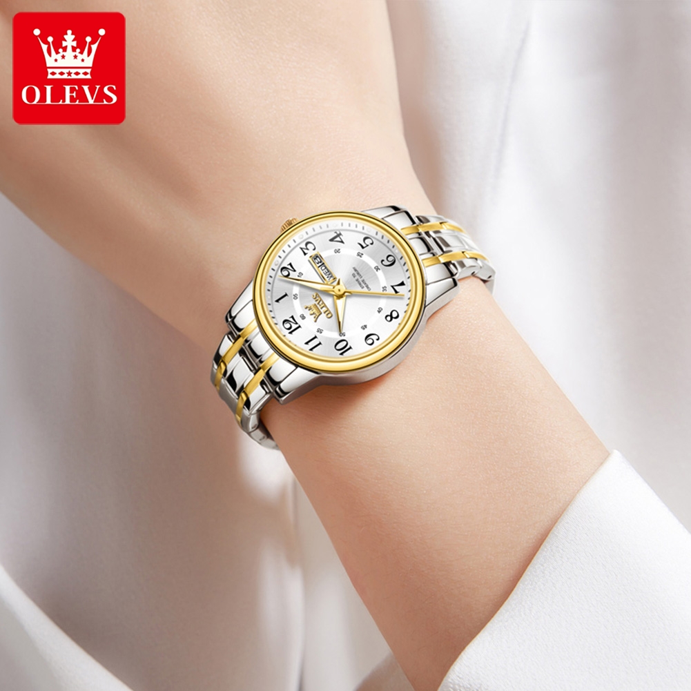 OLEVS 2891 Luxury Brand Fashio - مراجعة Luxury Watch Exhibition وسعره