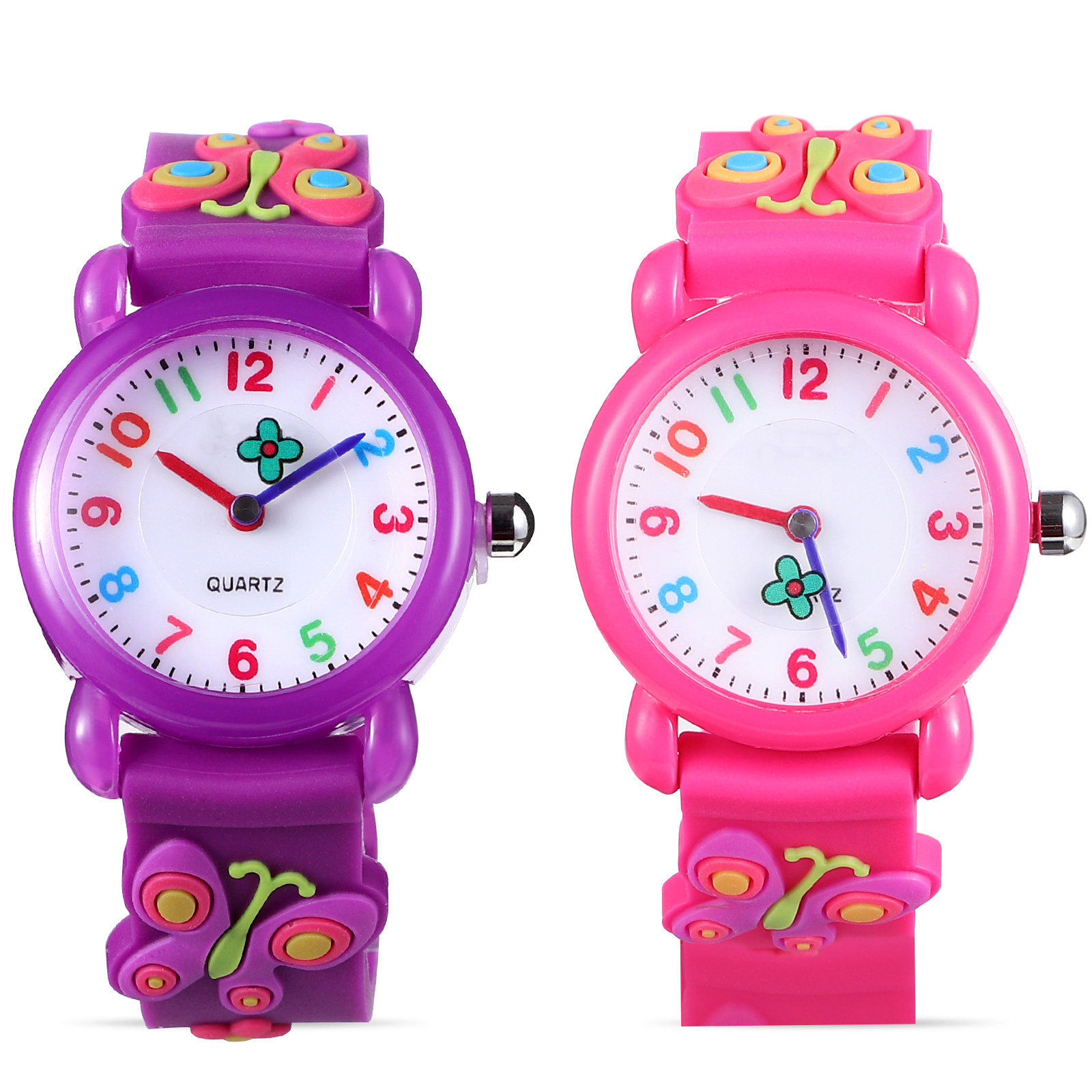 2Pcs Cartoon Waterproof Kids W - مراجعة Luxury Watch With Arabic Numerals وسعره