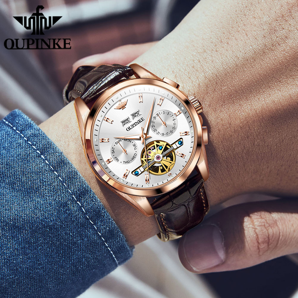 OUPINKE Men Watch Luxury Brand - مراجعة Luxury Watch Hd وسعره