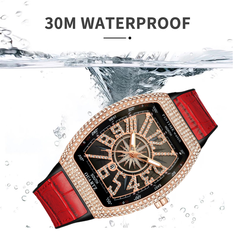 PINTIME Men's Watches Luxury R - مراجعة Luxury Watch With Arabic Numerals وسعره