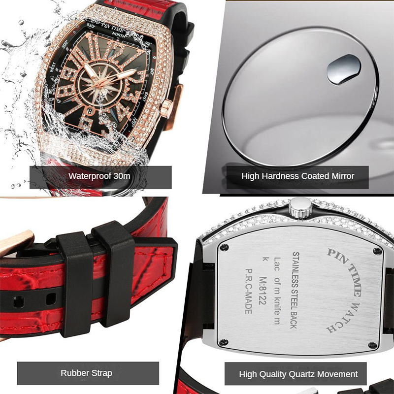 PINTIME Men's Watches Luxury R - مراجعة Luxury Watch With Arabic Numerals وسعره