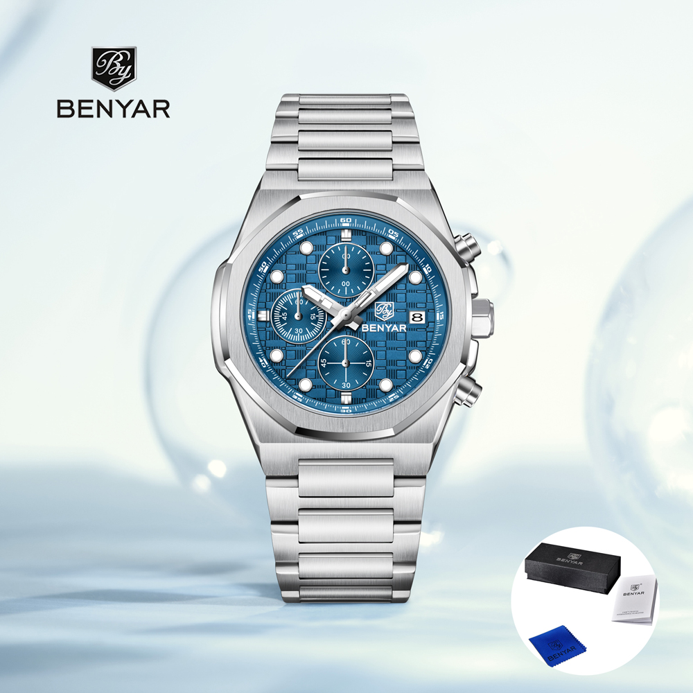 2025 New BENYAR Men's Watches  - مراجعة Luxury Watch Case وسعره