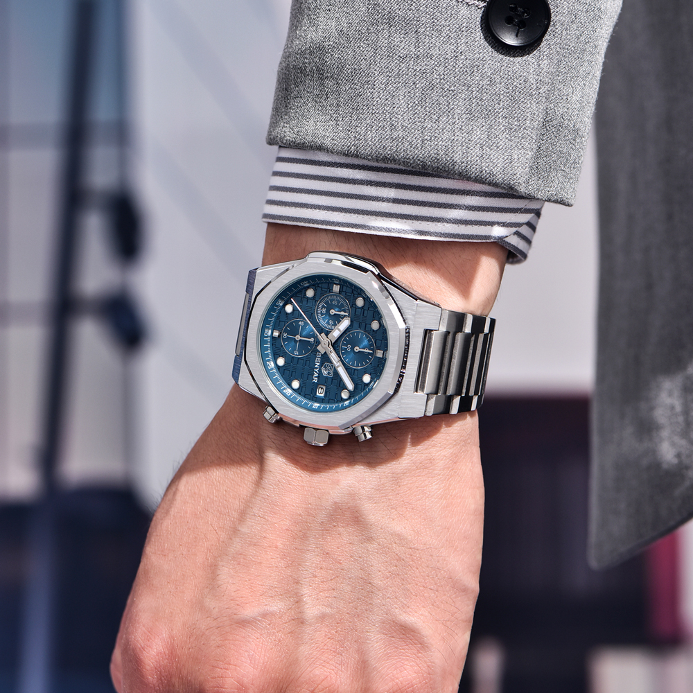 2025 New BENYAR Men's Watches  - مراجعة Luxury Watch Case وسعره