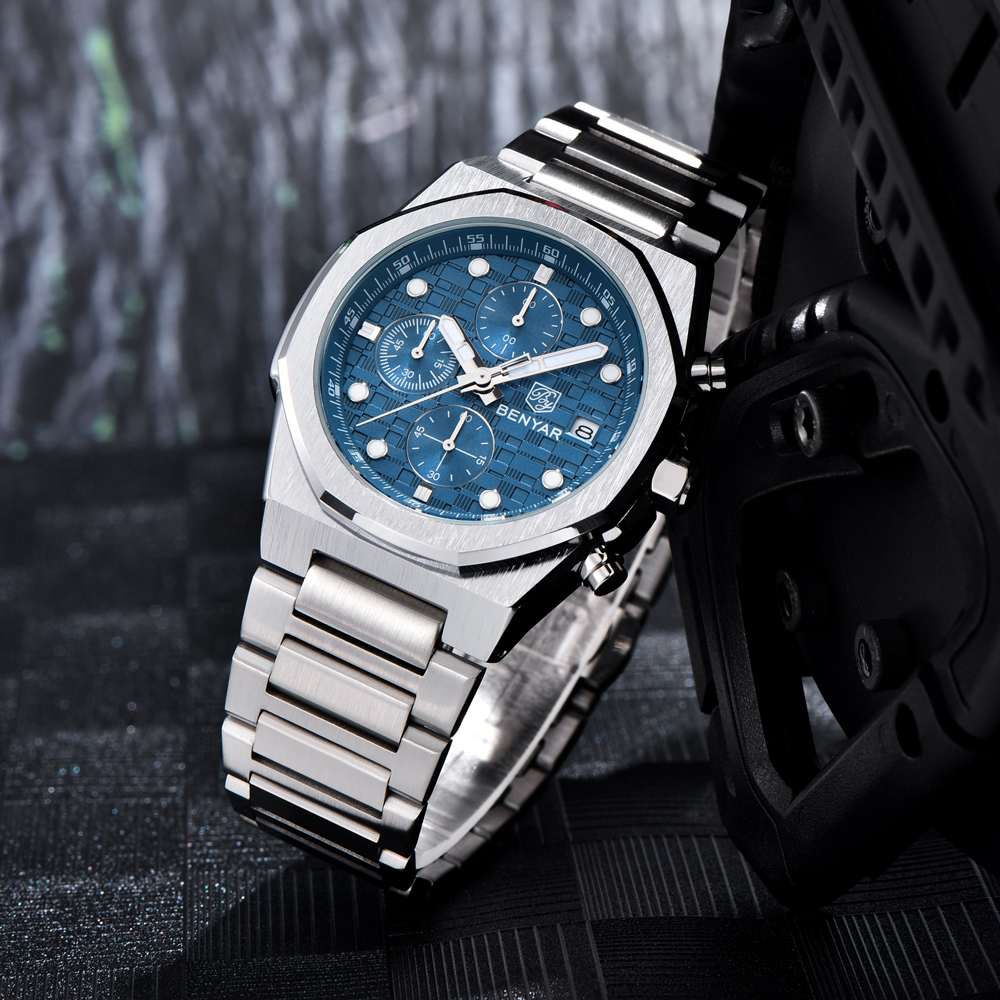 2025 New BENYAR Men's Watches  - مراجعة Luxury Watch Case وسعره