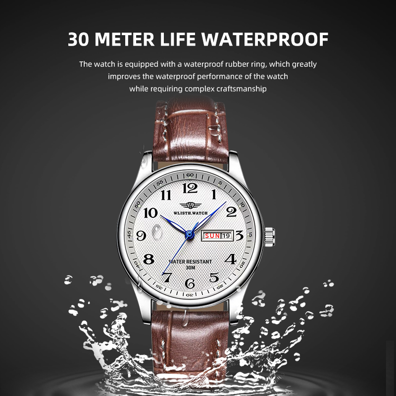 WLISTH Luxury Brand Men's Watc - مراجعة Luxury Watch With Arabic Numerals وسعره