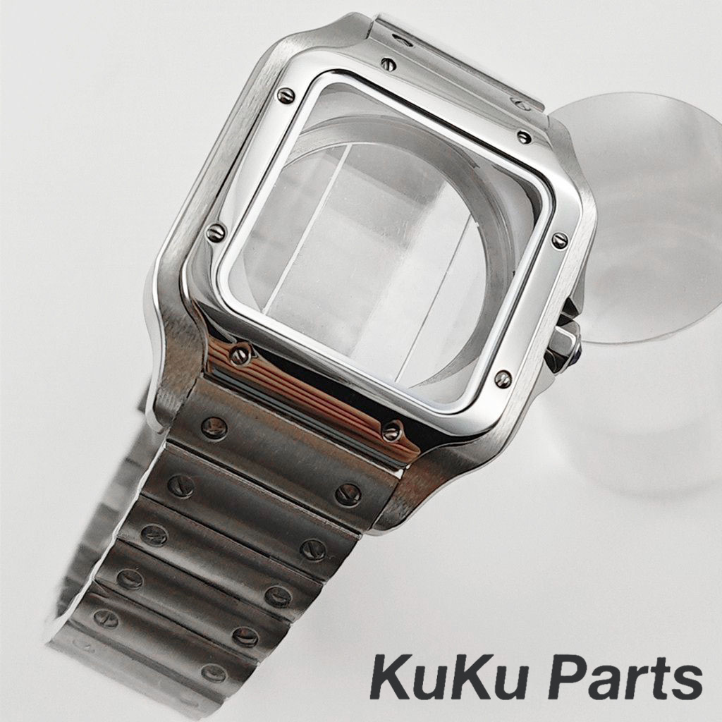 NH35 38mm Square Watch Case 31 - مراجعة Bronze Case Watch وسعره
