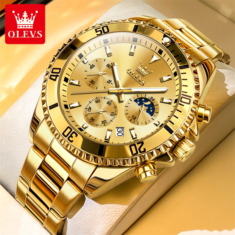 OLEVS Watch Men Top Brand Luxu - مراجعة Luxury Watch Exhibition وسعره