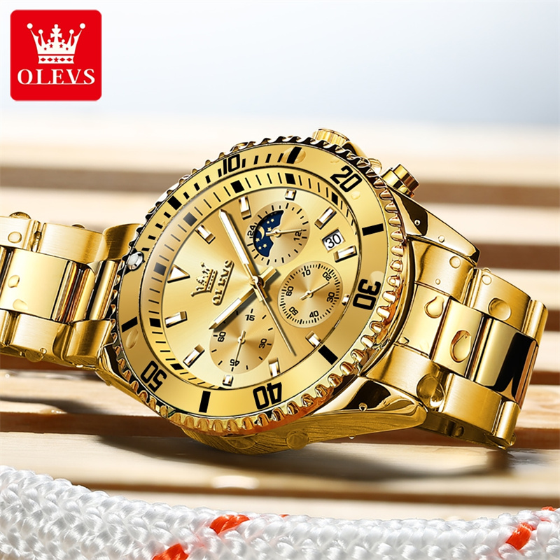 OLEVS Watch Men Top Brand Luxu - مراجعة Luxury Watch Exhibition وسعره