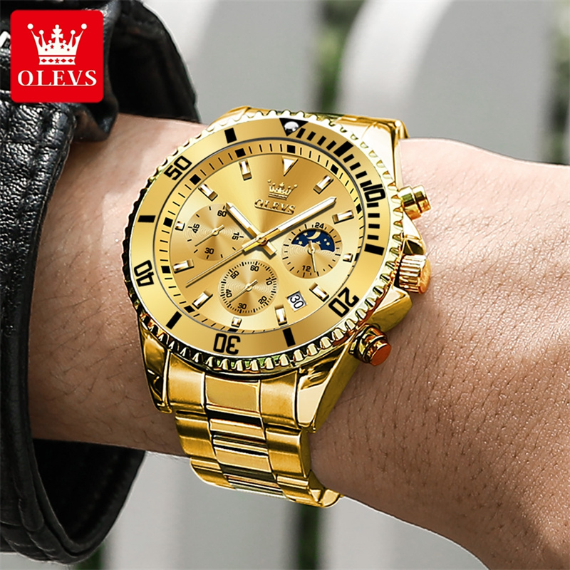 OLEVS Watch Men Top Brand Luxu - مراجعة Luxury Watch Exhibition وسعره