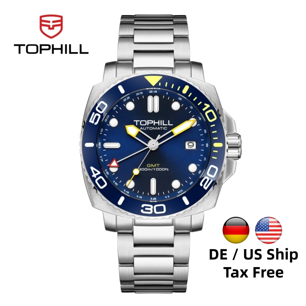 TOPHILL 43mm Men's Diving Watc - مراجعة Luxury Watch La وسعره