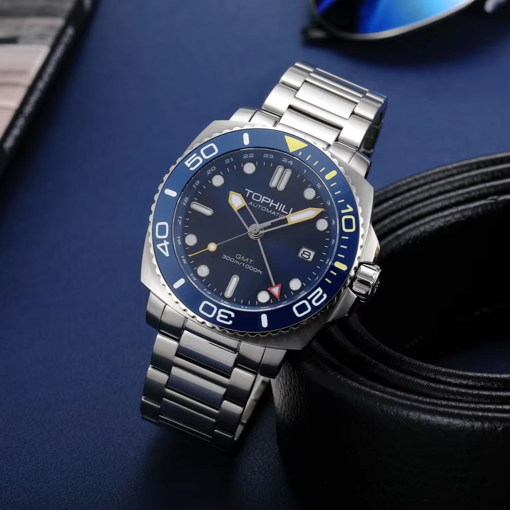 TOPHILL 43mm Men's Diving Watc - مراجعة Luxury Watch La وسعره