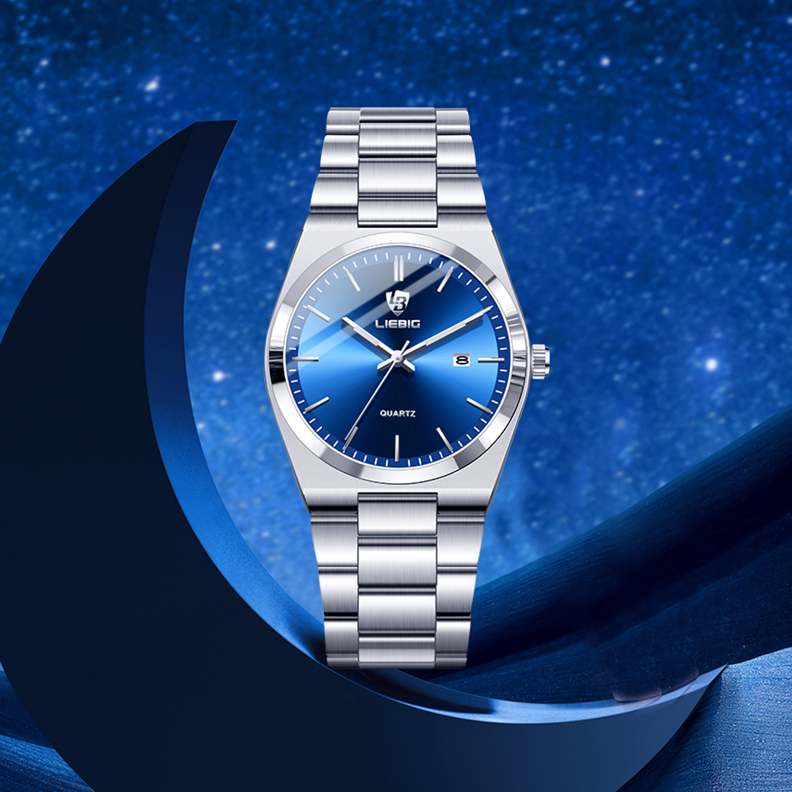LIEBIG Male Fashion Simple Sta - مراجعة Luxury Watch List وسعره