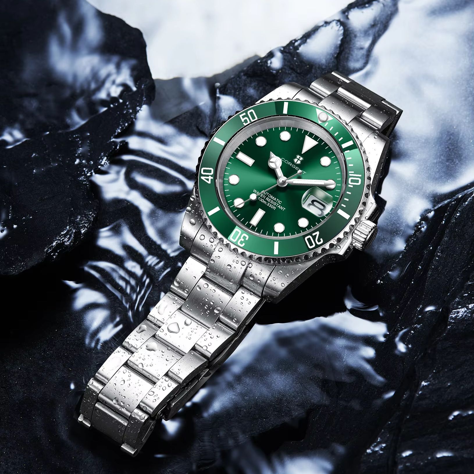CUSTOM Logo 40mm 515 GMT Quart - مراجعة Luxury Watch Brands Logo وسعره