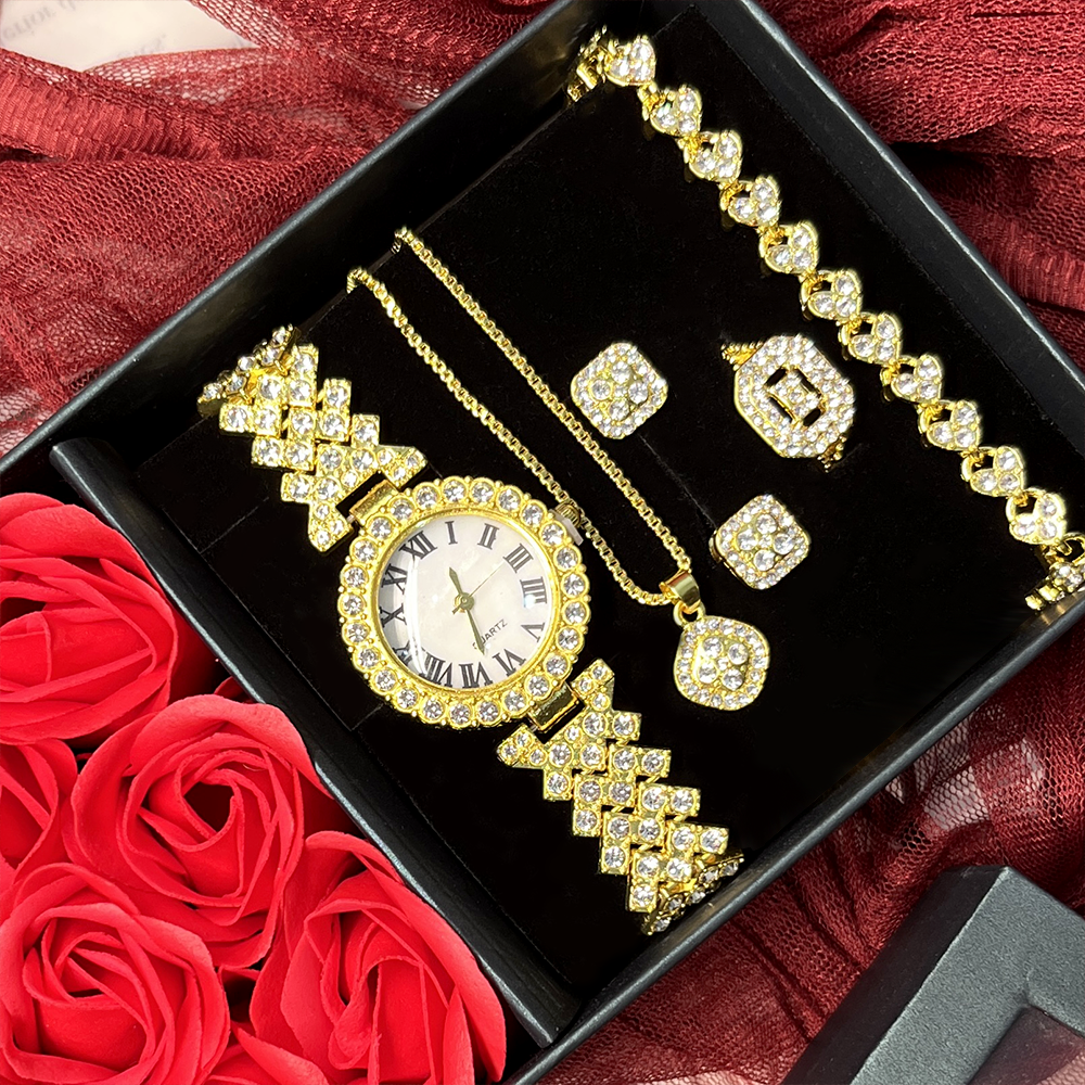 1set Luxury Wrist watch Jewelr - مراجعة Luxury Watch Events وسعره