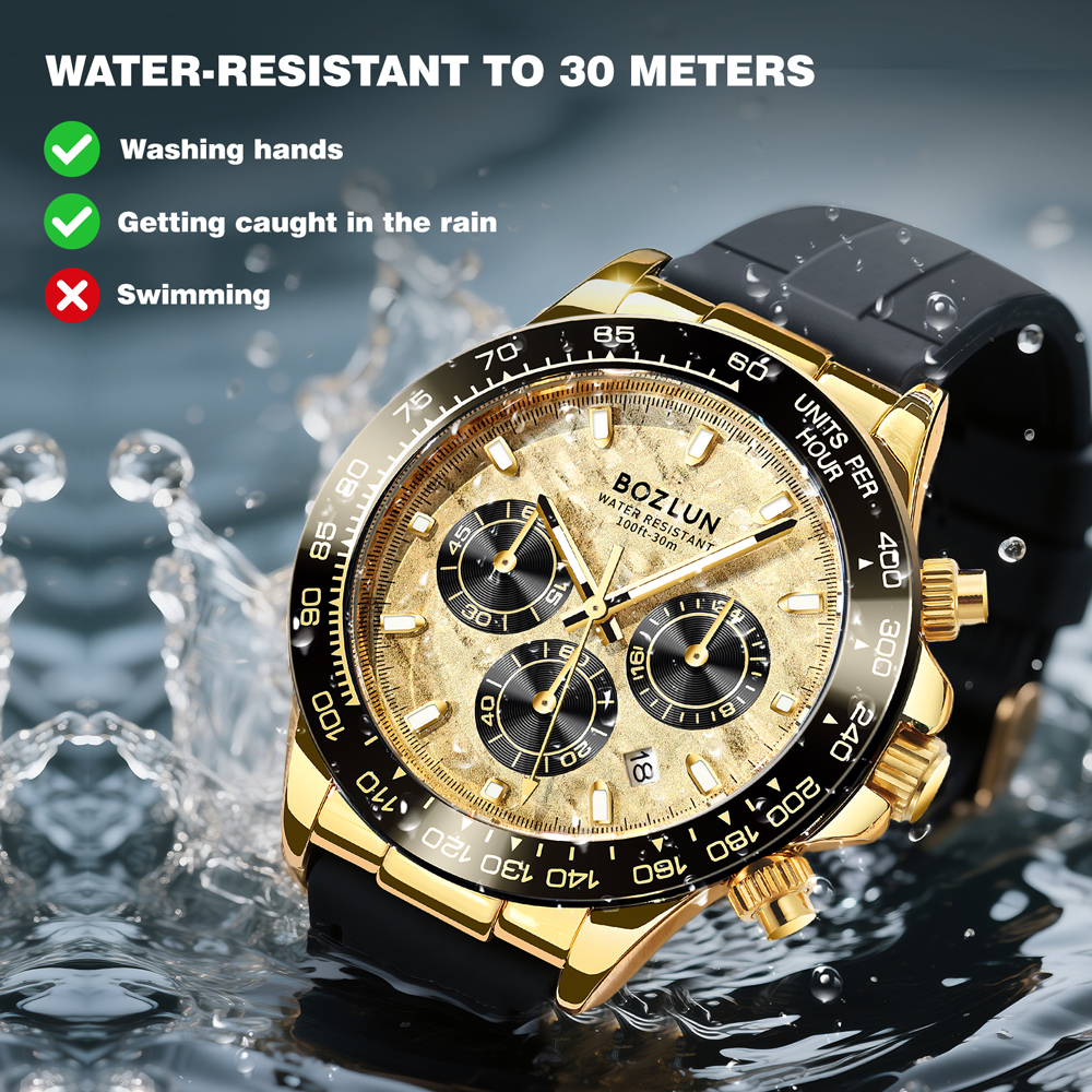 BOZLUN Luxury Movement Quartz  - مراجعة Luxury Watch List وسعره