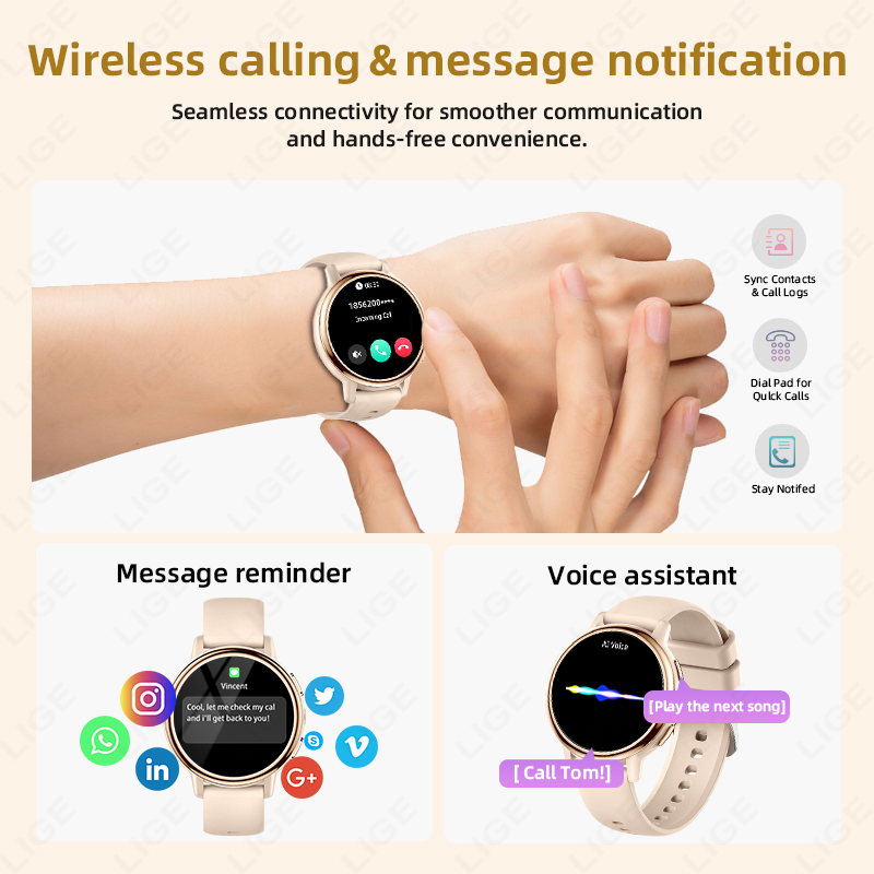 2026 LIGE Women Smart Watch Lu - مراجعة Luxury Watch Hd وسعره