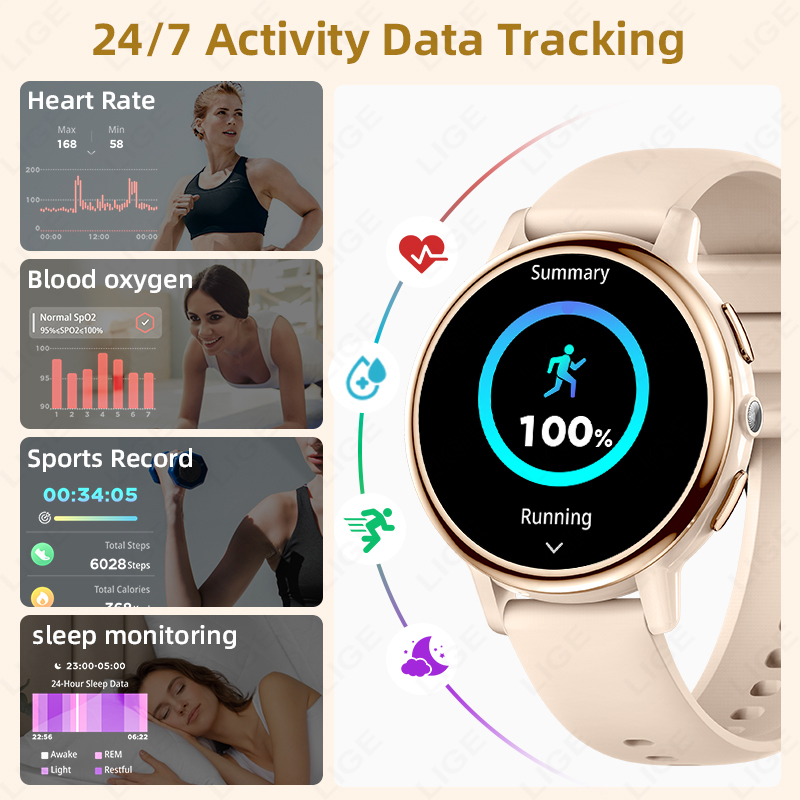 2026 LIGE Women Smart Watch Lu - مراجعة Luxury Watch Hd وسعره