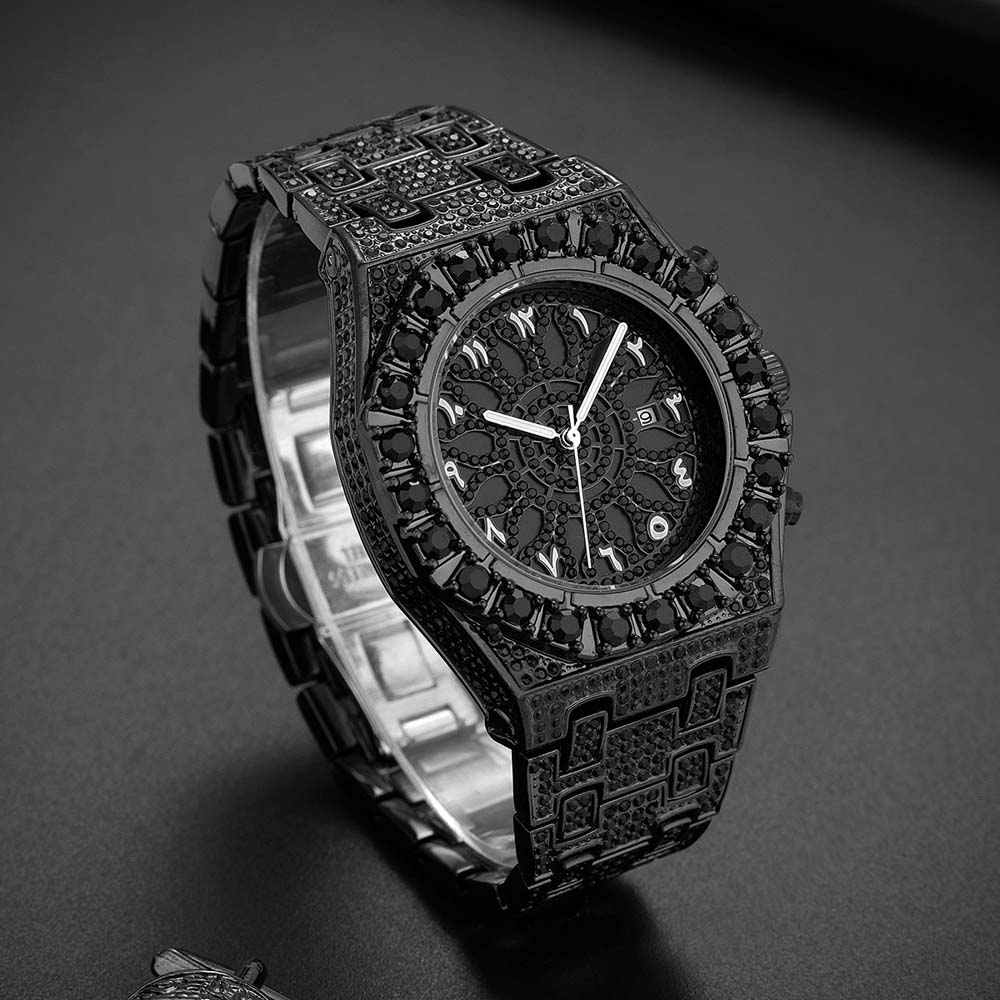 Specials Black Diamond Watch f - مراجعة Luxury Watch With Arabic Numerals وسعره