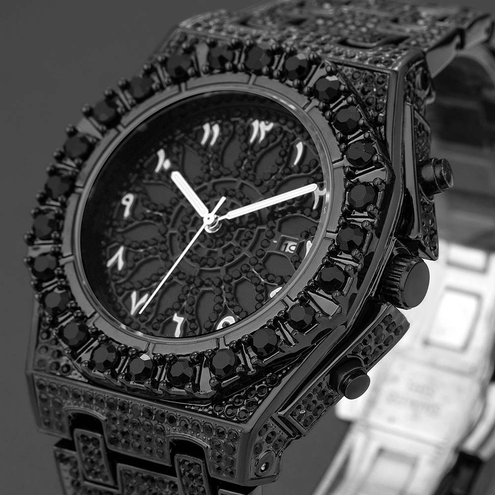 Specials Black Diamond Watch f - مراجعة Luxury Watch With Arabic Numerals وسعره