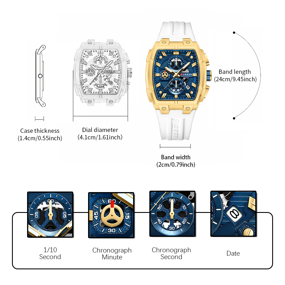 CURREN Luxury Vintage Watch fo - مراجعة Luxury Watch Vintage وسعره