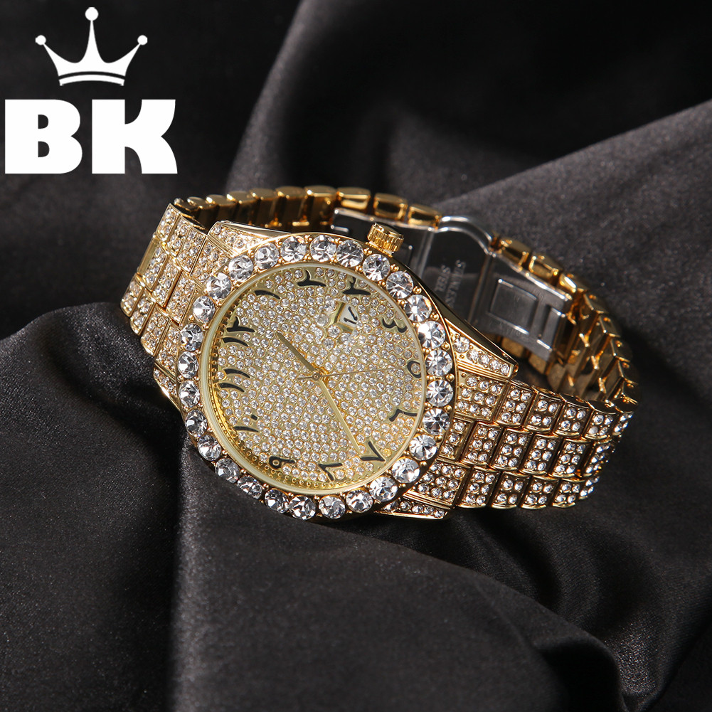 THE HIP HOP Big Dial Full Iced - مراجعة Luxury Watch With Arabic Numerals وسعره