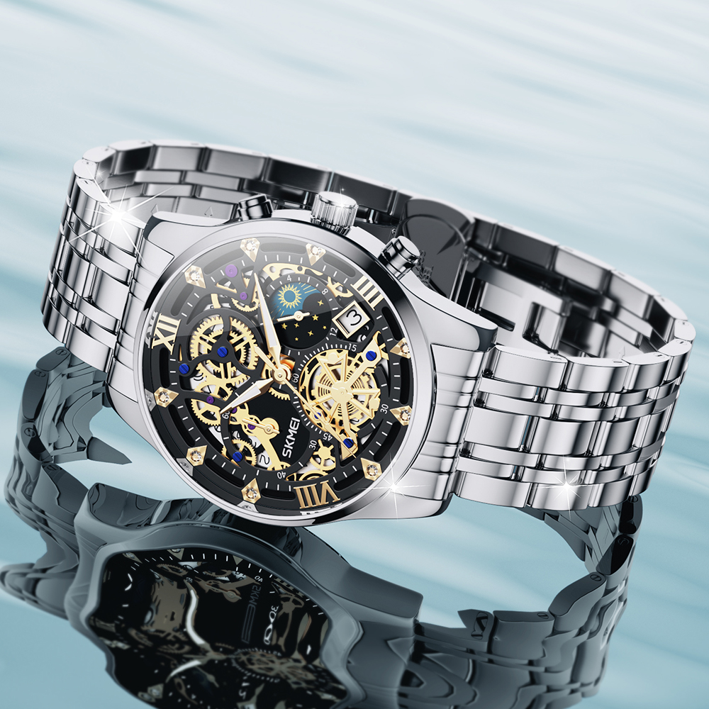SKMEI Top Brand Luxury Full St - مراجعة Luxury Watch Japan Brand وسعره
