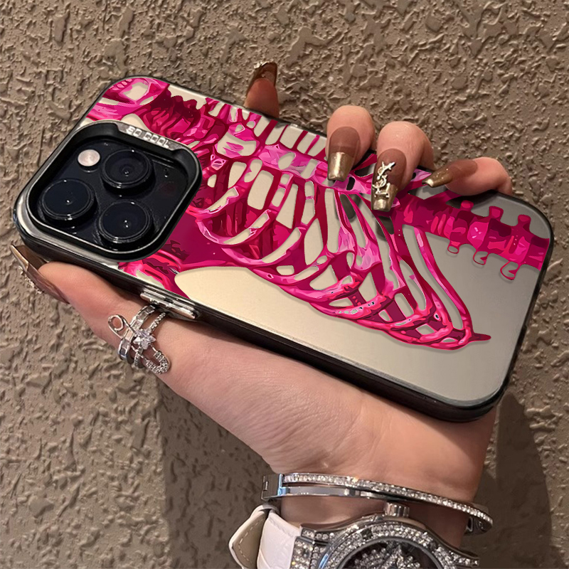 Luxury Pink Green Skull Phone  - مراجعة Luxury Watch Case وسعره