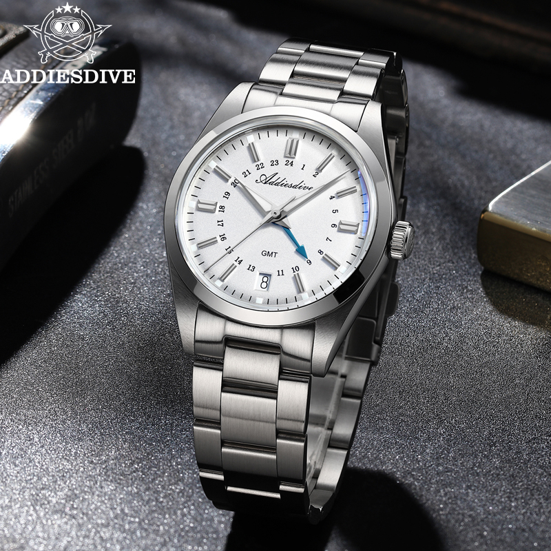 ADDIESDIVE Men GMT Quartz Move - مراجعة Luxury Watch La وسعره