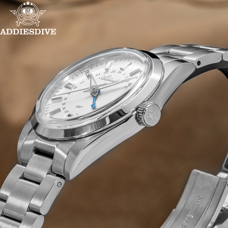 ADDIESDIVE Men GMT Quartz Move - مراجعة Luxury Watch La وسعره