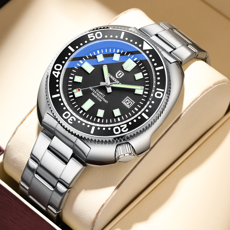 QINGXIYA Mens Watches Top Bran - مراجعة Luxury Watch Hd وسعره