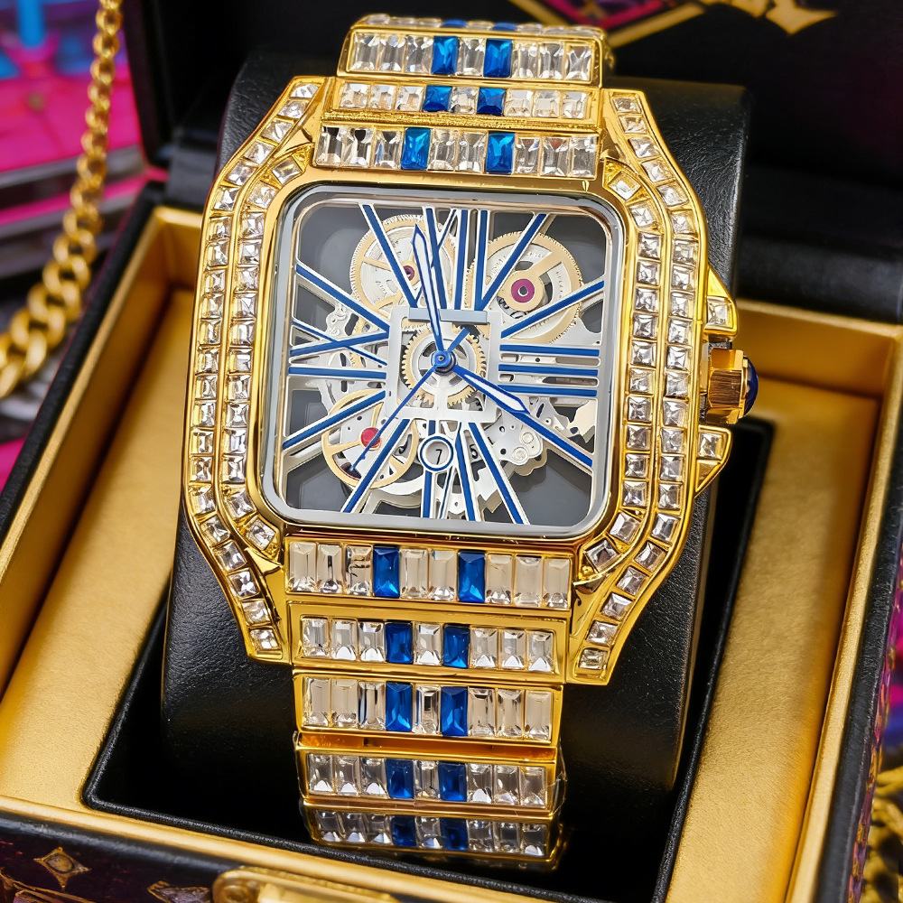 NO Logo High Quality Iced Out  - مراجعة Luxury Watch Brands Logo وسعره