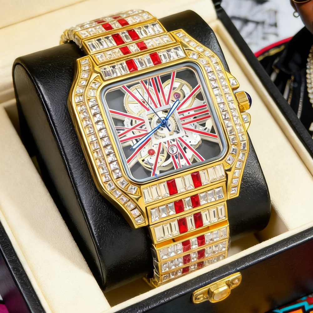 NO Logo High Quality Iced Out  - مراجعة Luxury Watch Brands Logo وسعره