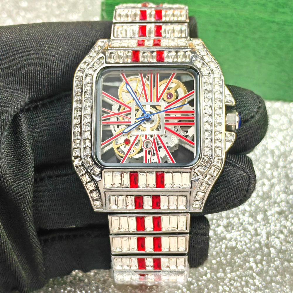 NO Logo High Quality Iced Out  - مراجعة Luxury Watch Brands Logo وسعره