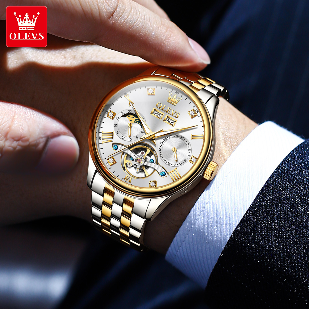 OLEVS 7023 Luxury Business Men - مراجعة Luxury Watch Hd وسعره
