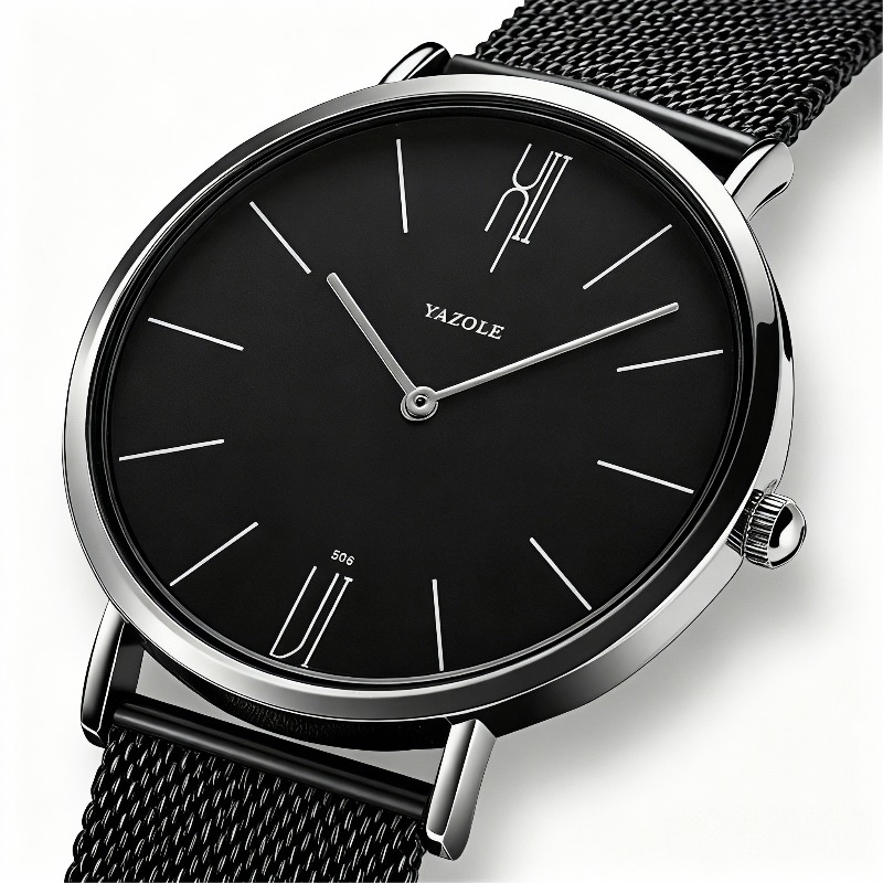 Fashion Simple Men Watch TOP B - مراجعة Luxury Watch Exhibition وسعره