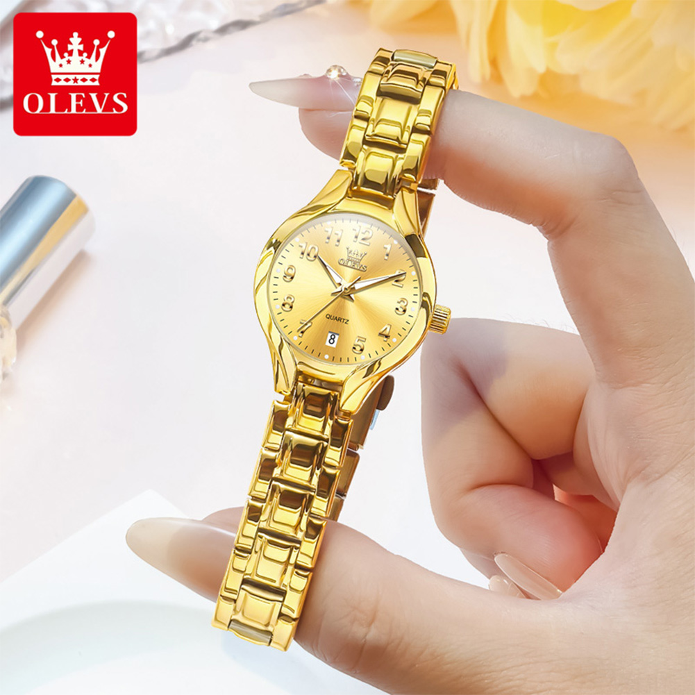 OLEVS Women's Watches 3650L Go - مراجعة Luxury Watch With Arabic Numerals وسعره