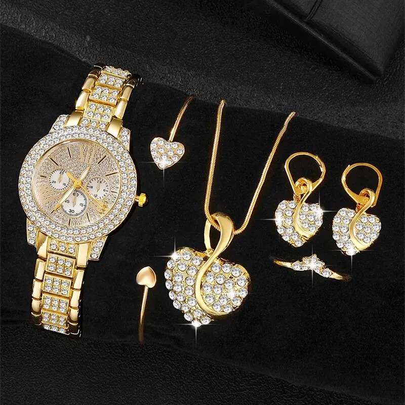 Women's Quartz Watch Gold Luxu - مراجعة Luxury Watch With Bracelet وسعره