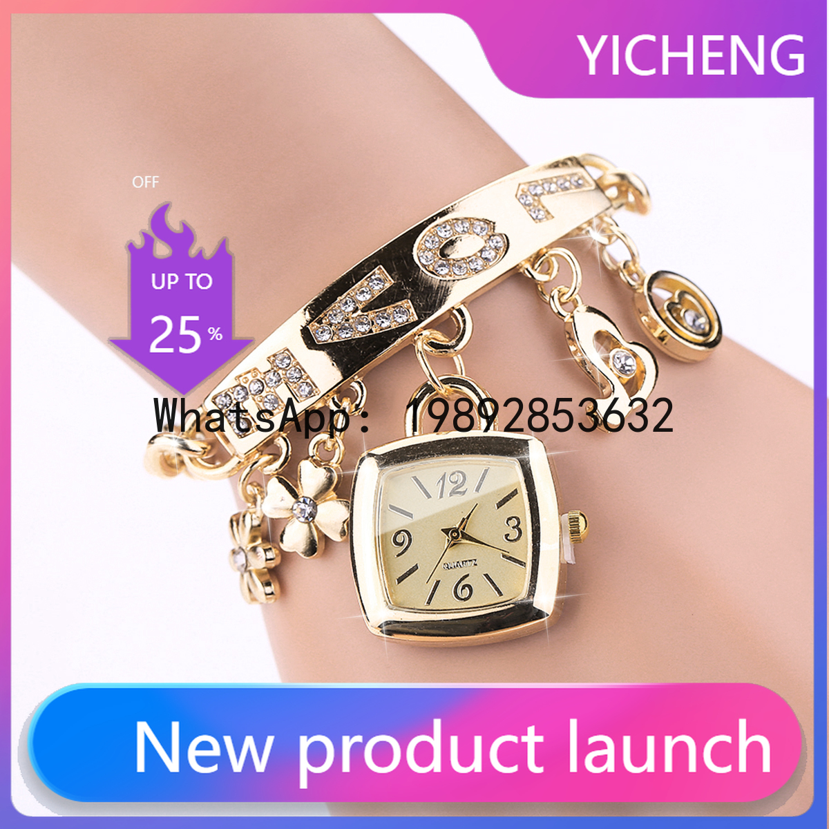 LYY  1/2PCS Women Fashion Luxu - مراجعة Luxury Watch With Arabic Numerals وسعره